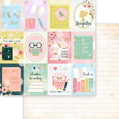 Memory Place - Book Lover Collection - 12 x 12 Paper Pack - MP-61164 - 12 sheets