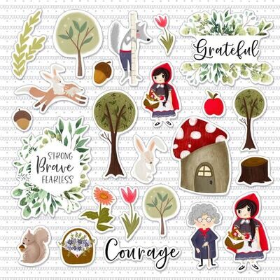 Memory Place - Be Brave Collection - Ephemera Die Cuts - MP-61161 - 24 pcs