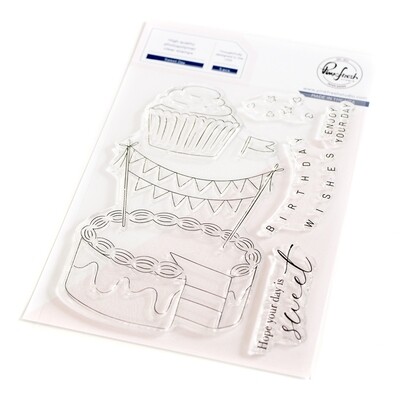 PinkFresh Studio - Clear Stamp - Sweet Day - 4&quot; x 6&quot; - 199223 - 5pcs