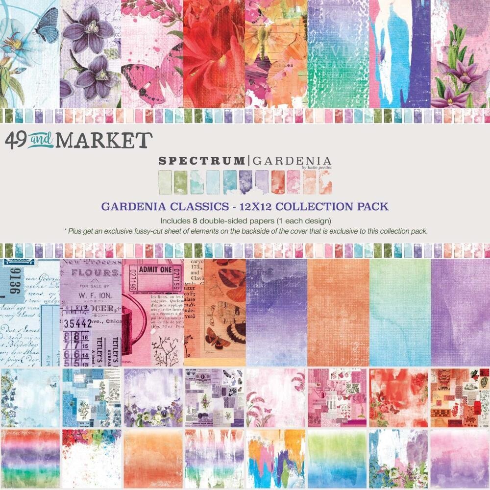 49 &amp; Market - Spectrum - Gardenia - 12&quot;x 12&quot; Collection Pack - Classics - SG23435 - 8 sheets