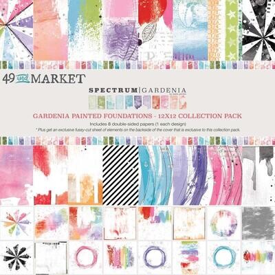 49 & Market - Spectrum - Gardenia - 12"x 12" Collection Pack - Foundations - SG23534 - 8 sheets