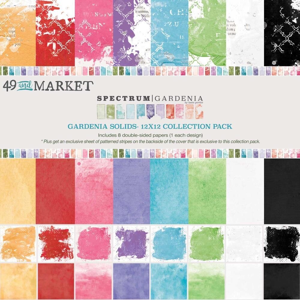 49 &amp; Market - Spectrum - Gardenia - 12&quot;x 12&quot; Collection Pack - Solids - SG24012 - 8 sheets