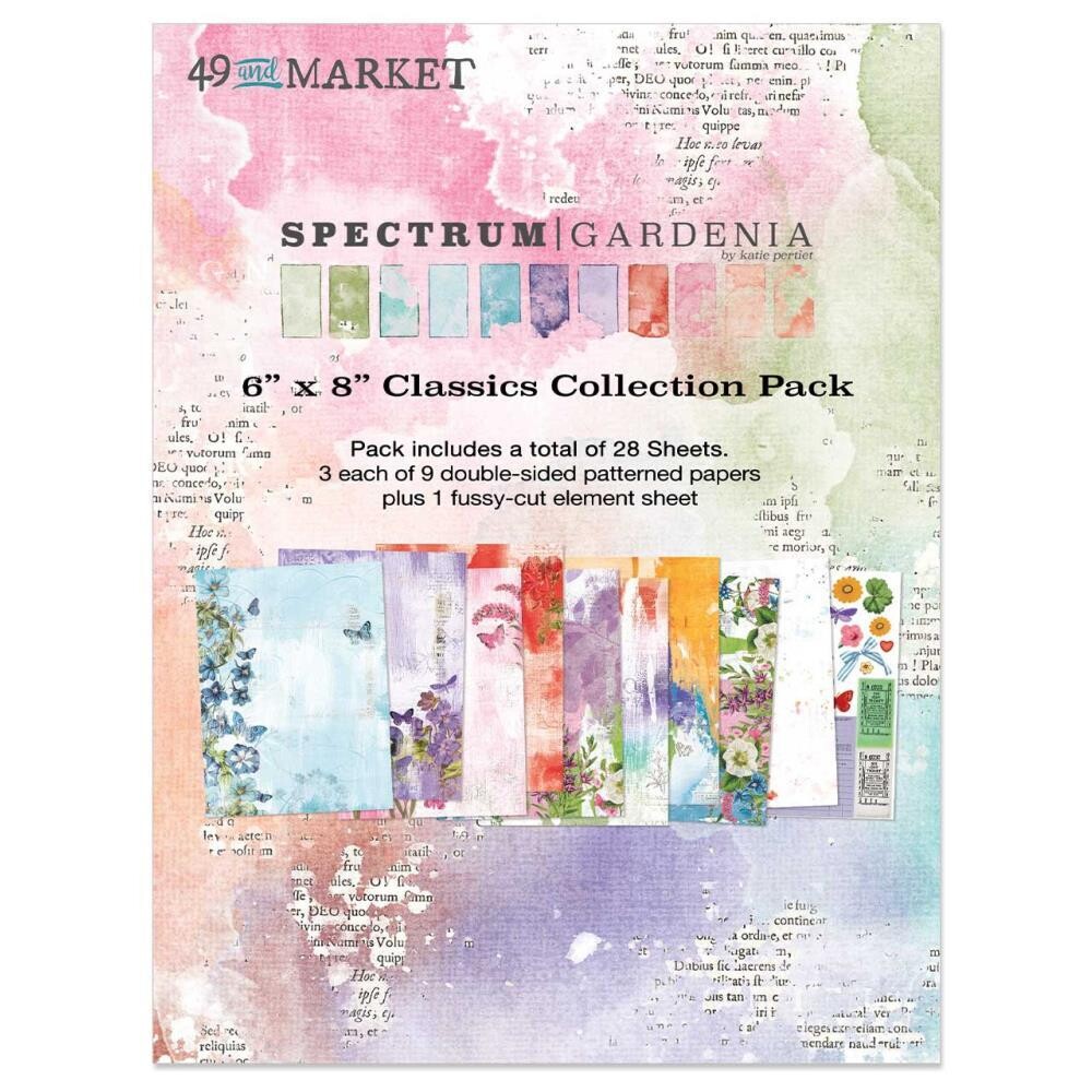 49 &amp; Market - Spectrum - Gardenia Collection - 6&quot; x 8&quot; Paper Pack - Classics - SG23442 - 28 sheets