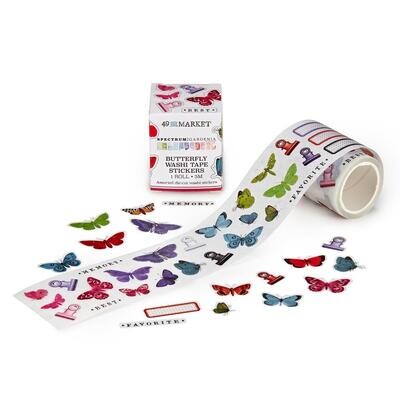 49 &amp; Market - Spectrum - Gardenia Collection - Washi Tape Stickers - Butterfly - SG23770 - 5 mtrs