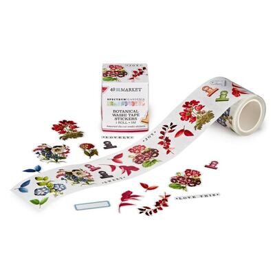 49 &amp; Market - Spectrum - Gardenia Collection - Washi Tape Stickers - Botanical - SG23763 - 5 mtrs