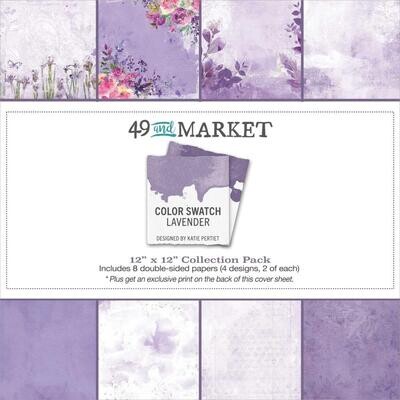 49 & Market - Colour Swatch - Lavender - 12" x 12" Collection Pack - CSL41404 - 8 sheets