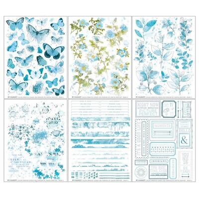 49 &amp; Market - Colour Swatch - Ocean Collection - Rub On Transfers - 6" x 8" - CSO41084 - 6 sheets