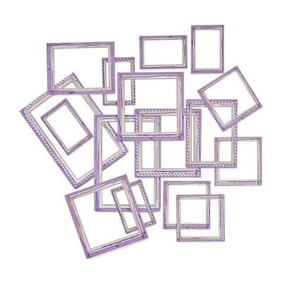 49 &amp; Market - Colour Swatch -  Frame Set - Lavender Collection - CSL41466 - 18 pcs