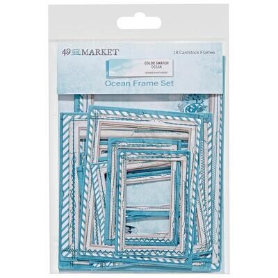 49 &amp; Market - Colour Swatch -  Frame Set - Ocean Collection - CSO41305 - 18 pcs