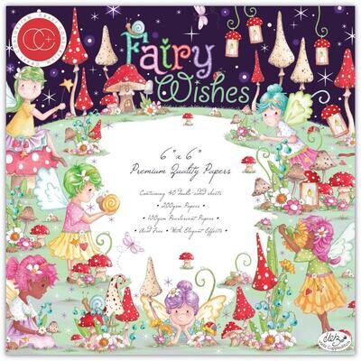 Craft Consortium - Fairy Wishes Collection - 6&quot; x 6&quot; - Scrap Pad - PAD042B - 40 Sheets