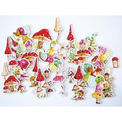 Craft Consortium - Fairy Wishes - Chipboard Die Cuts - CCEPH008 - 30 pcs