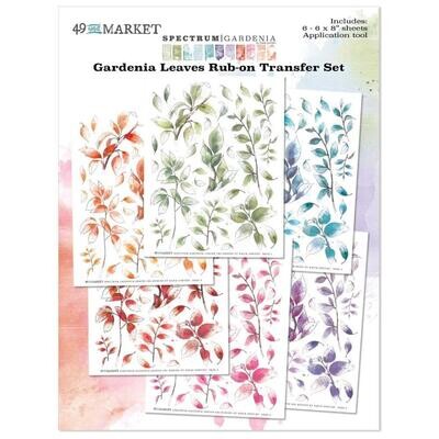 49 &amp; Market - Spectrum - Gardenia Collection - Leaves - Rub On Transfers - 6&quot; x 8&quot; - SG23688 - 6 sheets