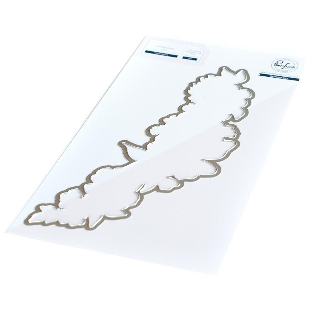 PinkFresh Studio - Die - Slimline - Floral Notes Collection - PFCC3220