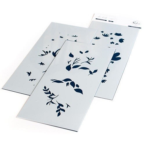 PinkFresh Studio - Layered Stencil  Only - Slimline - You Are My Favourite Collection -  PFSST3320  - 3pcs