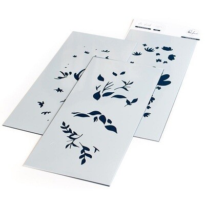 PinkFresh Studio - Layered Stencil  Only - Slimline - You Are My Favourite Collection -  PFSST3320  - 3pcs