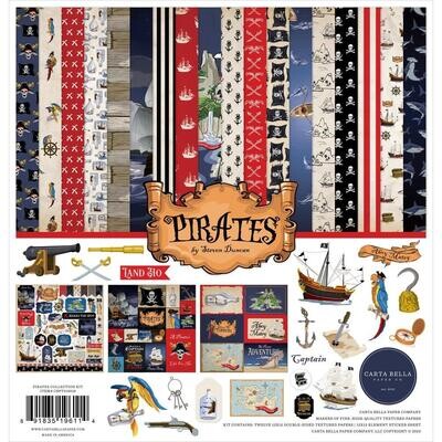 Carta Bella - Pirates Collection - 12 x 12 - Paper Pack - CBPT318016 - 12 sheets