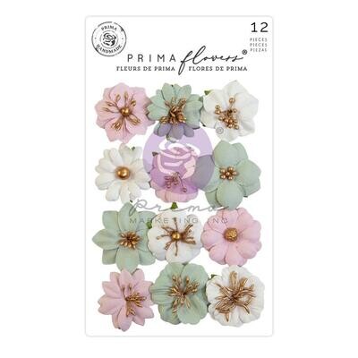 Prima Marketing - Mulberry Paper Flowers - Avec Amour Collection - Enveloped - 664459 - 12 pcs