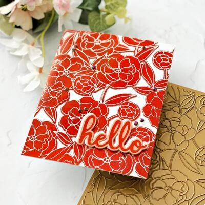PinkFresh Studio - Pretty Blossoms - Layered Stencil - A2 - 200423 - 5pcs