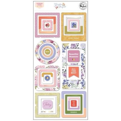 PinkFresh Studio - Garden Bouquet Collection - Chipboard Frames - 197923 - 26 pcs