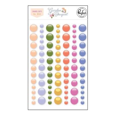 PinkFresh Studio - Garden Bouquet Collection - Enamel Dots - 198223 - 84pcs