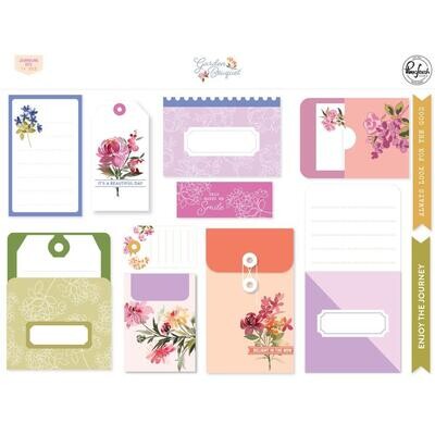PinkFresh Studio - Garden Bouquet Collection - Journaling Bits - 198023 - 14 pcs