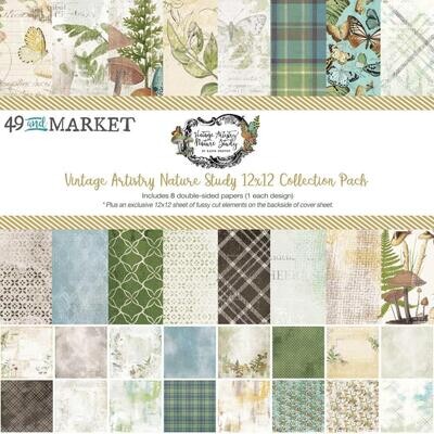 49 & Market - Vintage Artistry - Nature Study - 12"x 12" Collection Pack - 49NS 41657 - 8 sheets