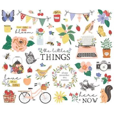 Simple Stories - The Little Things Collection - Bits &amp; Pieces - Die Cuts -- TLT20218- 45 pcs