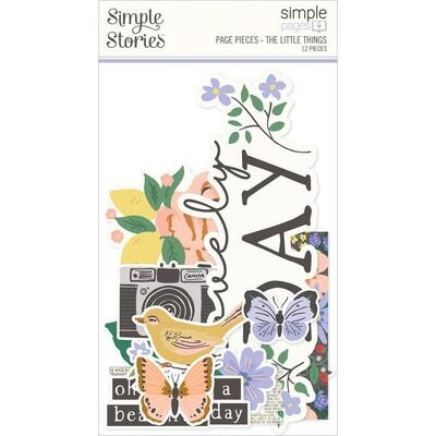 Simple Stories - The Little Things Collection - Page Pieces - TLT20228- 12pcs