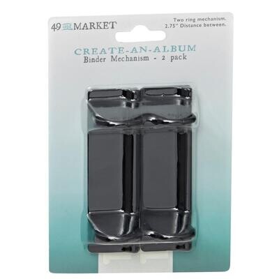 49 &amp; Market - Create An Album - Binder Mechanisms - Black - CAA41350