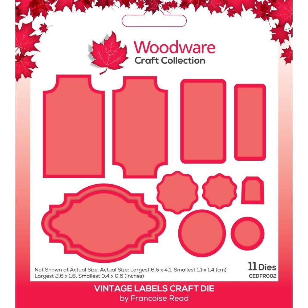 Creative Expressions - Woodware - Vintage Label Die - CEDFR002 - 11 pcs
