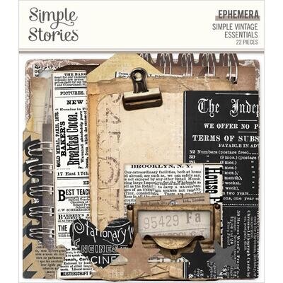 Simple Stories - Simple Vintage Essentials Collection - Ephemera - SVE20419 22 pcs