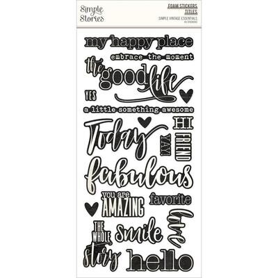Simple Stories - Simple Vintage Essentials - Titles Stickers - SVE20424  - 40pcs