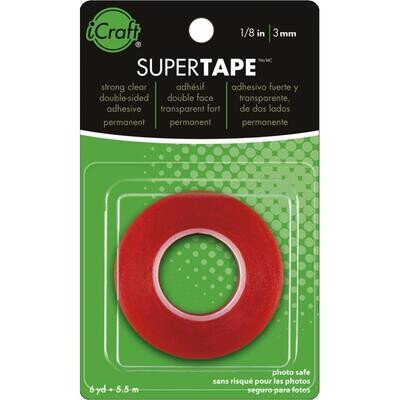 iCraft - Super Tape - 1/4&quot;, x 6 yds (6mm x 5.5mtrs) - 4101