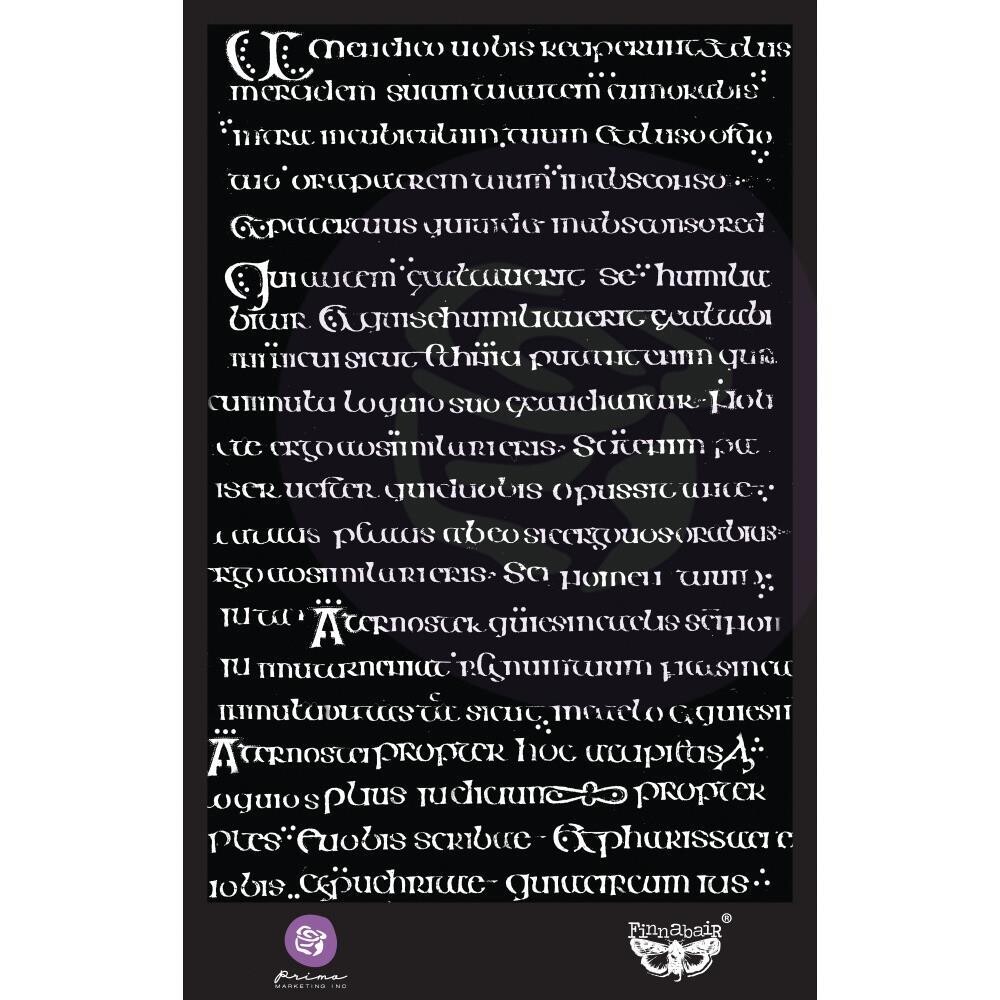 Prima Marketing - by Art Alchemy - Stencil - Manuscript - 6&quot; x 9&quot; - 966652