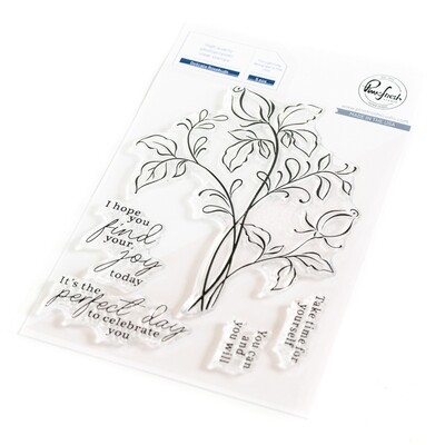 PinkFresh Studio - Delicate Rosebuds - Clear Stamp - 4&quot; x 6&quot; - 207323