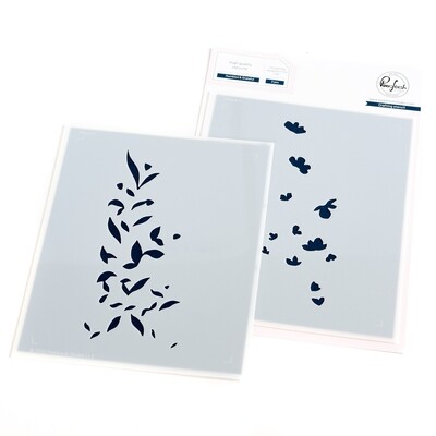 PinkFresh Studio - Humbled &amp; Grateful - Layered Stencil - A2 - 206823 - 2 pcs