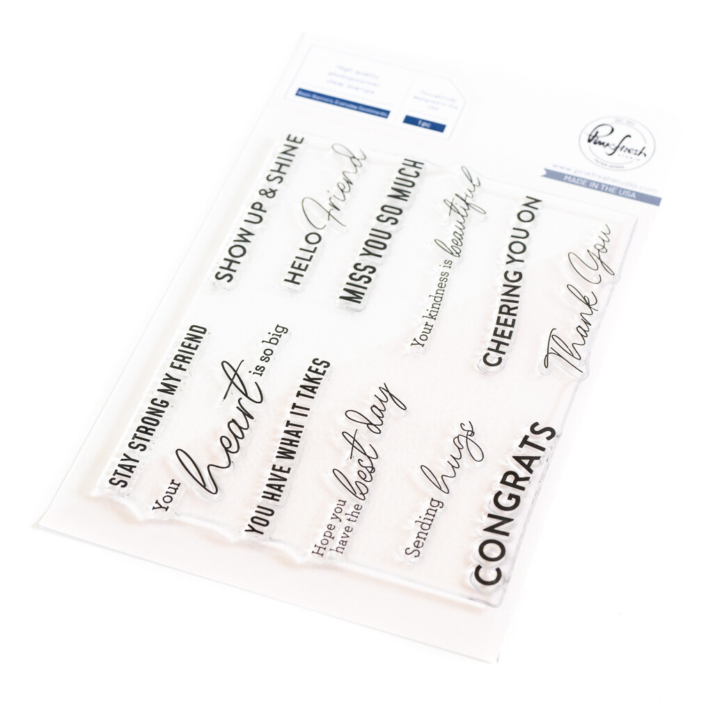 PinkFresh Studio - Clear Stamp - Basic Banners - Everyday - 4&quot; x 6&quot; - 208023