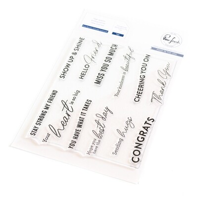 PinkFresh Studio - Clear Stamp - Basic Banners - Everyday - 4&quot; x 6&quot; - 208023