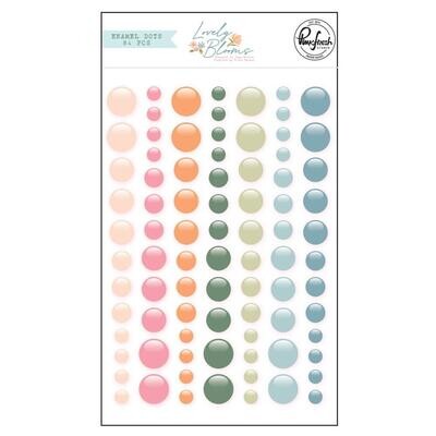 PinkFresh Studio - Lovely Blooms - Enamel Dots- 205423 - 85 pcs