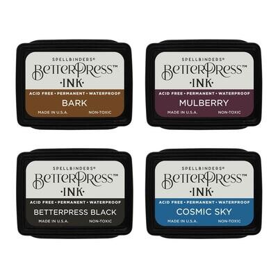 Spellbinders Paper Arts - BetterPress - Mini Ink Pad Set - Regal Tones - BP1-003