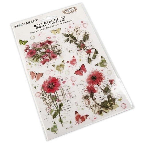 49 &amp; Market - Essentials - Blendables 02 - Rub On Transfers - 6&quot; x 8&quot; - VB37780 - 2 Sheets
