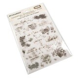 49 &amp; Market - Essentials - Essential Textblends - Stone - Rub On Transfers - 6&quot; x 8&quot; - VAS37585 - 2 Sheets