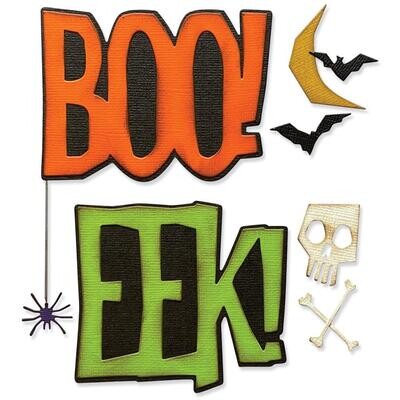 Sizzix &amp; Tim Holtz - Thinlits Dies - Big Frights - 666381 - 12 pcs