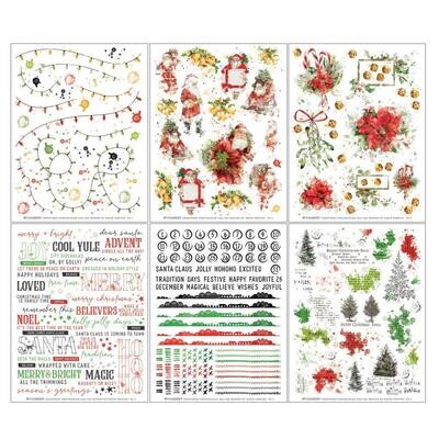 49 &amp; Market - Christmas Spectacular Collection - Classic - Rub On Transfers -  6" x 8" - CS23-24340