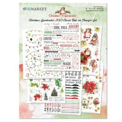 49 &amp; Market - Christmas Spectacular Collection - Classic - Rub On Transfers - 6&quot; x 8&quot; - CS23-24340