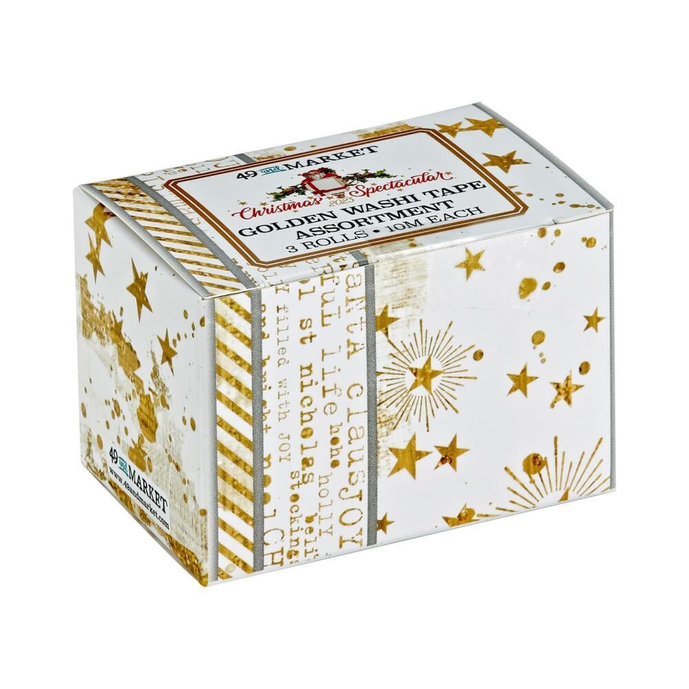 49 &amp; Market - Christmas Spectacular Collection - Washi Tape - Golden - CS23-24487 - 3 rolls