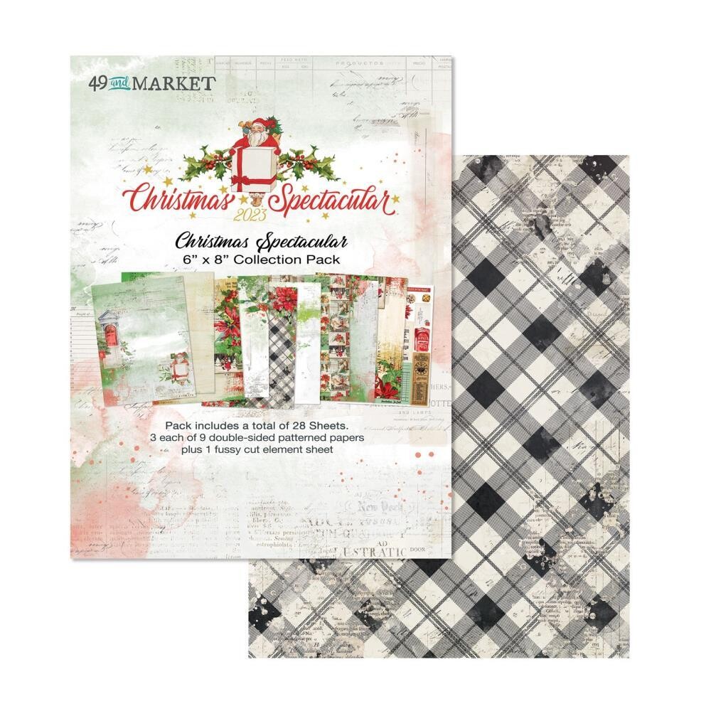 49 &amp; Market - Christmas Spectacular Collection - 6&quot; x 8&quot; - Paper Pack - CS23-24227 - 28 sheets