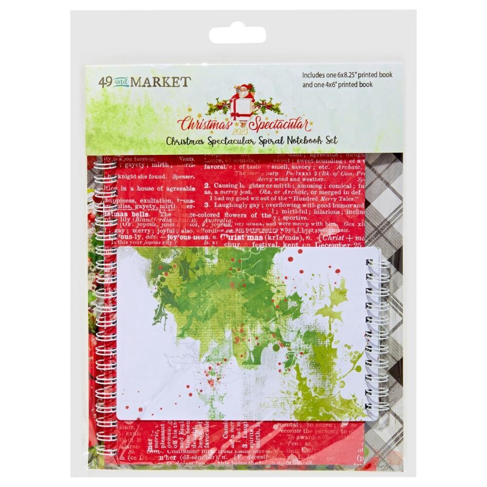 49 &amp; Market - Christmas Spectacular Collection - Spiral Notebooks - 2 pack CS23-24500