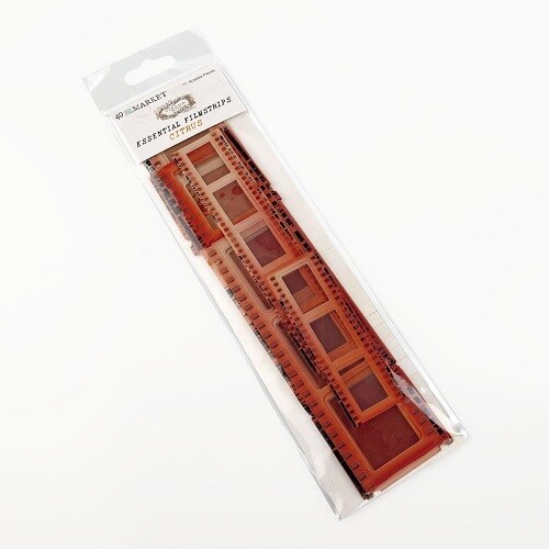 49 &amp; Market - Essential - Vintage Bits - Filmstrip Frames - Citrus - VB37667