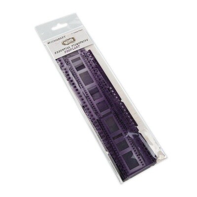 49 &amp; Market - Essential - Vintage Bits - Filmstrip Frames - Eggplant - VB37698